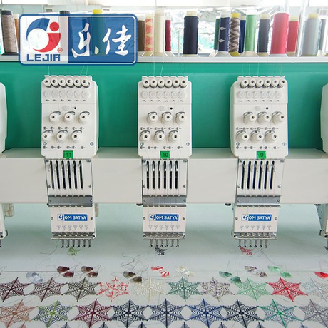 Машина вышивки 6 головок игл 27 Semi высокоскоростная, компьютеризированная машина вышивки с ценой